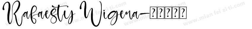 Rafaesty Wigera字体转换